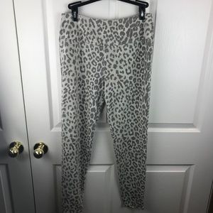 Chaser Animal Print Leggings Lace up Large
